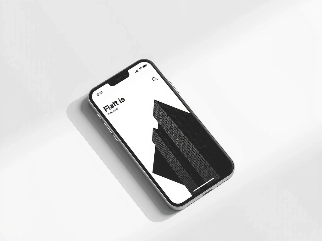 Aplicație mobilă cu design industrial