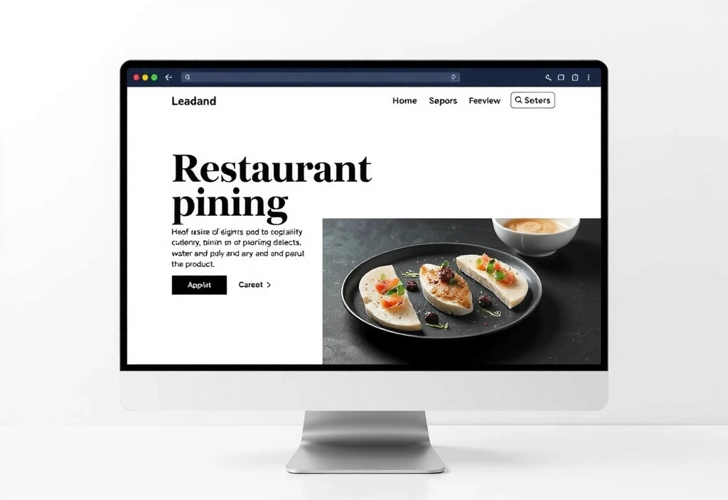Site web pentru restaurant