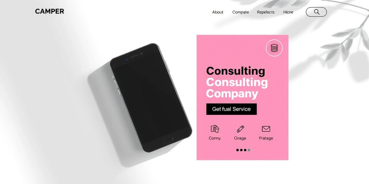 Site corporate pentru companie de consultanță